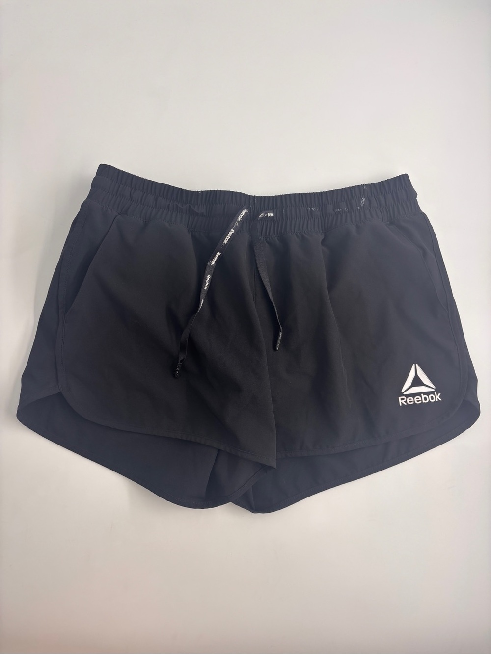 Reebok Black Women's Athletic Running Shorts with Drawstring